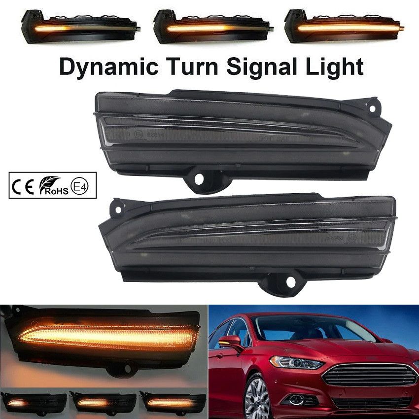 LED BOCNI DYNAMIC MIGAVCI U RETROVIZORU, TIPSKI - FORD - SMOKE LENS 170760 Beograd Zemun